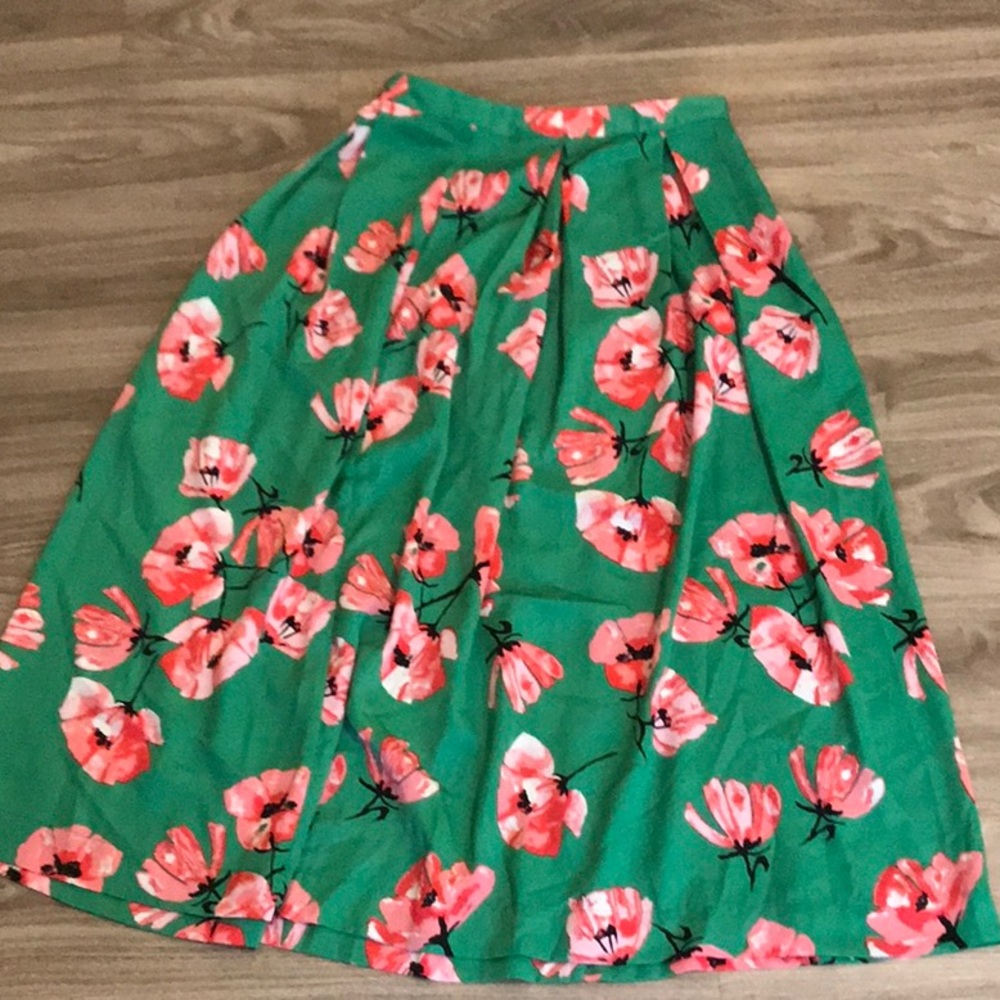 Midi floral skirt